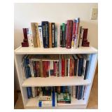 Mixed Book Lot w/ Bookcase & Bookends Fiction Reference Law Politics
