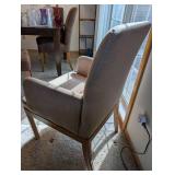 Upholstered Armchair With Wood Frame