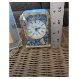 Linden Quartz Clock, Floral Vase, Framed Quote & Beaded Decor (Lot of 4)