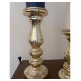 Pair of Decorative Candlesticks With Taper Candles