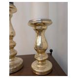 Pair of Decorative Candlesticks With Taper Candles