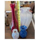 Assorted Art Glass Vases (Lot of 4)
