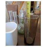 Mixed Lot of Assorted Glass Vases, Jars & Bottles