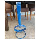 Blue Banjo-Shaped Metal Decorative Accent