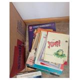 Mixed Lot of Books, Dvds, Vhs Tapes & Coloring Books