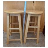 Wooden Bar Stools (Lot of 2)