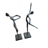 Bodrul Khalique Abstract Figurines (Lot of 2)