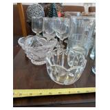 Assorted Clear Glass Drinkware & Bowls