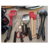 Mixed Kitchen Utensils, Knives, Mugs & Serveware (Lot of 20+)