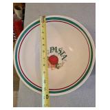 Ceramic Cruet and Pasta Bowl (Lot of 2)