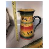 Corsica Home La Provence Pitcher & Tray Set (Lot of 2)