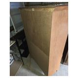 Wooden Armoire with Shelving and Drawers