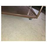 Rolling Metal Utility Cart with Power Strip