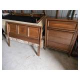Set of Mid-Century Modern Bedroom Furniture - Headboard, Dresser, Bed Frame - Headboard 59" across