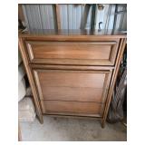 Set of Mid-Century Modern Bedroom Furniture - Headboard, Dresser, Bed Frame - Headboard 59" across