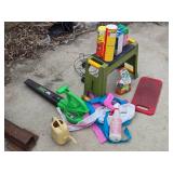 Garden Tools and Supplies including Expert Blower, Miracle-Gro Plant Food, and Garden Chemicals