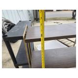 Metal and Plastic Shelving Units and Rolling Cart with Accessories