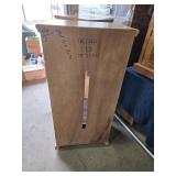 Matching Oak Glass Door Display Cabinets = 17x23x48