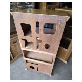 Matching Oak Glass Door Display Cabinets = 17x23x48