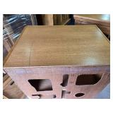 Matching Oak Glass Door Display Cabinets = 17x23x48