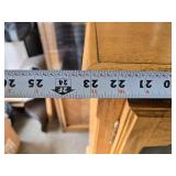 Matching Oak Glass Door Display Cabinets = 17x23x48
