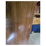 Glass Door Hutch with Storage Cabinets - 49 1/4 x 15 x 76 1/2 tall