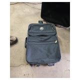 Set of Black Luggage with Wheels and Handles