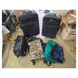 Atlantic and American Tourister Suitcases, Tapestry Shopping Tote, and Duffel Bags