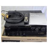 Yamaha HTR-5250 Home Theater Receiver with Remote and Cables - Powers on, no functions tested