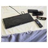 Panasonic DMP-BDT110 Blu-ray Disc Player with Remote and 3D Glasses - Powers on, no functions tested