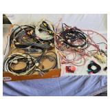 Assorted Audio and Video Cables and Connectors