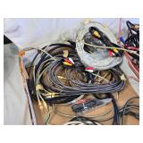 Assorted Audio and Video Cables and Connectors