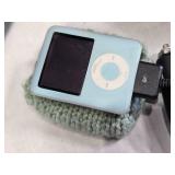 iPod Nano 8GB with Philips Charger, Black Bags, and Wooden Organizer