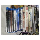Lot of DVDs and Blu-rays including "Journey to the Center of the Earth 3D", "The Whole Nine Yards", and "Beethoven"