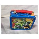 Plastic Toy Boat, Power Rangers Lunchbox, and Ertl Toy Wagon