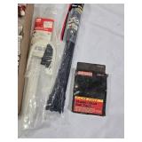 Lot of Gardner Bender Cable Ties and Craftsman Staple/Brad Nail Pack with Assorted Hand Tools and Hardware Items