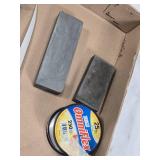 Rapala Normark Fillet Knife, Zebco Omniflex Fishing Line, and Sharpening Stones