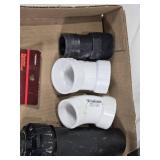 Delta Showerhead, Plumbing Fittings, and Accessories Lot including Valves and Connectors