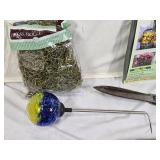 Gardening Tools and Accessories Lot including Flexi-Flowa-Planta Planter, Garden Shears, and Sprinkler