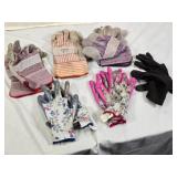 Lot of 5 Pairs of Work and Gardening Gloves