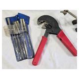 Box of Mixed Hand Tools and Hardware Parts