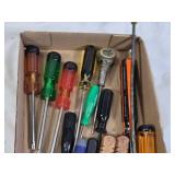 Lot of Screwdrivers, Files, and Hand Tools
