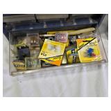 Vintage Metal and Plastic Storage Cabinets with Assorted Hardware