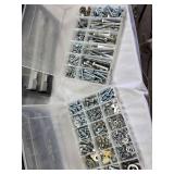 Vintage Metal and Plastic Storage Cabinets with Assorted Hardware