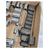 Various 1/2 Drive Sockets with Ratchet and Extensions