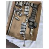 Various 1/2 Drive Sockets with Ratchet and Extensions