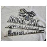 Various 3/8 and 1/4 Sockets