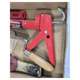 Caulking Gun, Putty Knives, Scraper, and Trowels