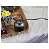 Oil Can, Fuel Filter and Assorted Automotive Parts