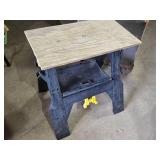 Folding Sawhorse with Plywood Top